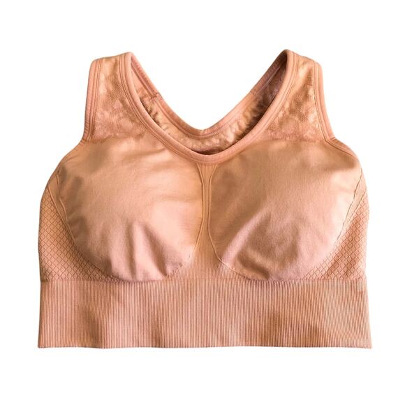 Soma Size S Sport Seamless Keyhole Racerback Bra Peach - Picture 1 of 3